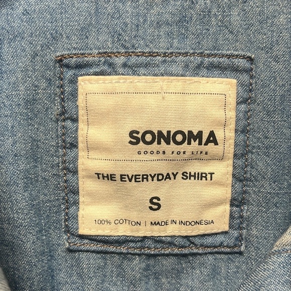 NWOT Ladies Light Weight Blue Chambry Workshirt - Picture 6 of 10